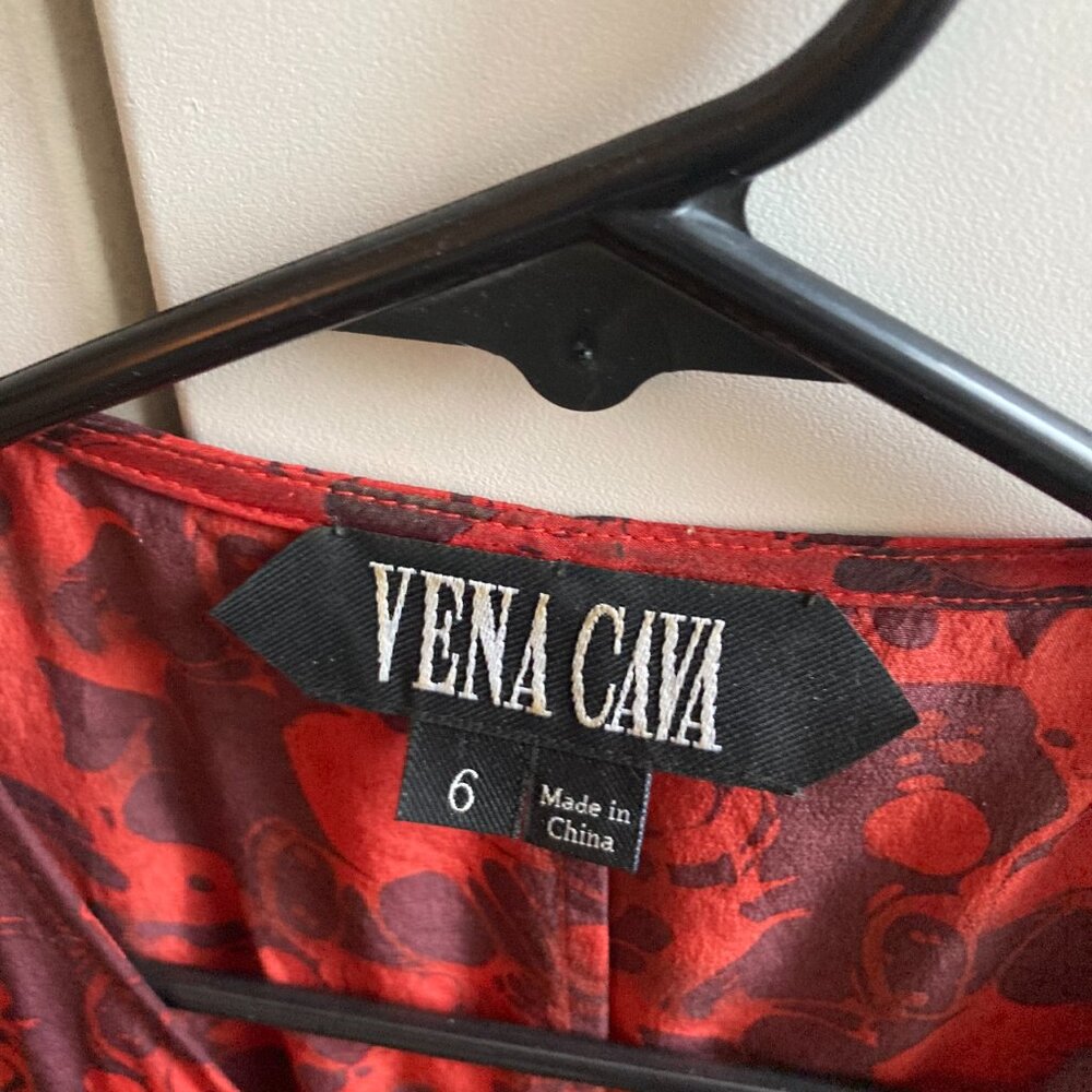 Vena Cava Abstract Blood front-zip silk minidress - Picture 2 of 2